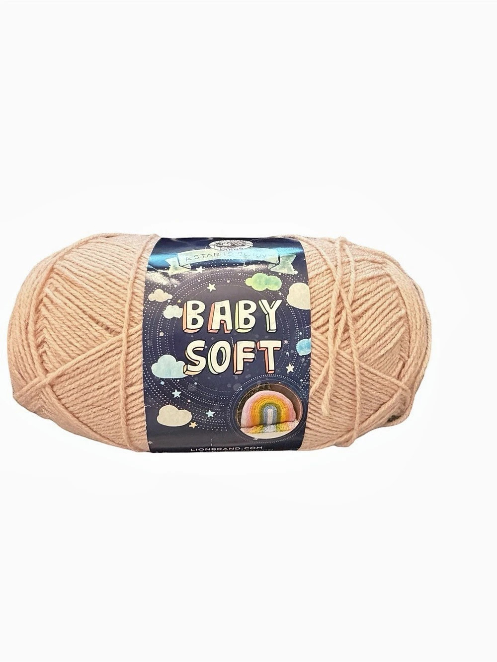 Lion Brand Baby Soft Dusty Pink Acrylic/Nylon 459 Yd Skein Yarn Lot 21077 Light3